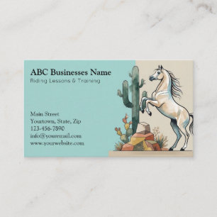 Carte De Visite Entraîneur de chevaux professionnel