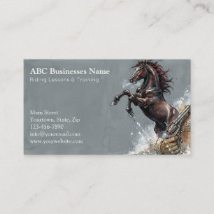 Carte De Visite Entraîneur de chevaux professionnel