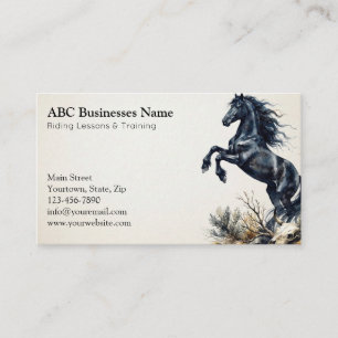 Carte De Visite Entraîneur de chevaux professionnel