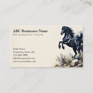 Carte De Visite Entraîneur de chevaux professionnel