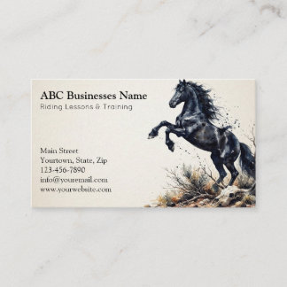 Carte De Visite Entraîneur de chevaux professionnel