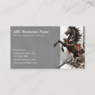 Carte De Visite Entraîneur de chevaux professionnel