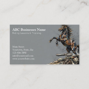Carte De Visite Entraîneur de chevaux professionnel
