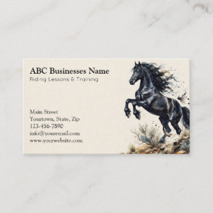 Carte De Visite Entraîneur de chevaux professionnel