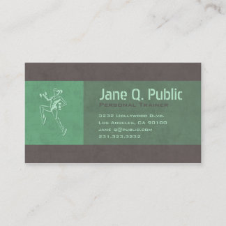 Carte De Visite Entraîneur de conditionnement physique personnel a