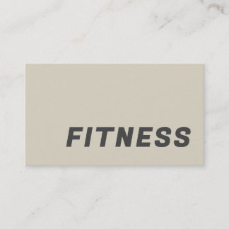 Carte De Visite Entraîneur de fitness simple sport minimaliste mod