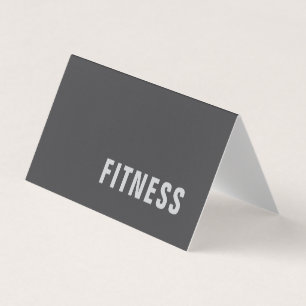 Carte De Visite Entraîneur de fitness simple Sport Moderne Minimal