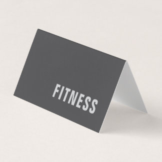 Carte De Visite Entraîneur de fitness simple Sport Moderne Minimal