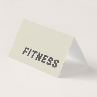 Carte De Visite Entraîneur de fitness simple Sport Moderne Minimal