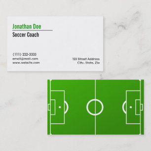 Carte de visite entraîneur de football