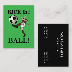 Carte De Visite Entraîneur de football Coach sportif