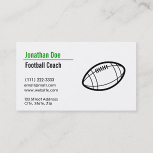 Carte de visite Entraîneur De Football Entièreme