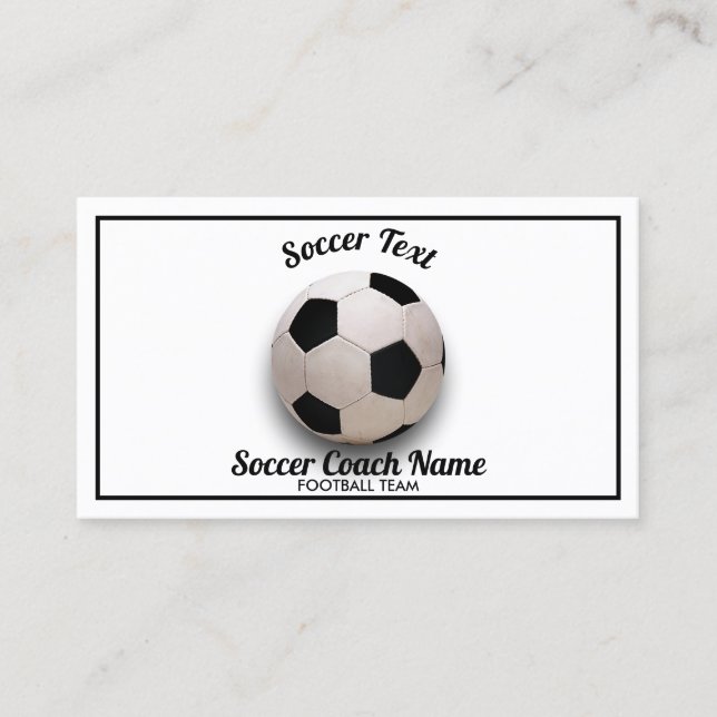 Carte De Visite entraîneur de football manager (Devant)