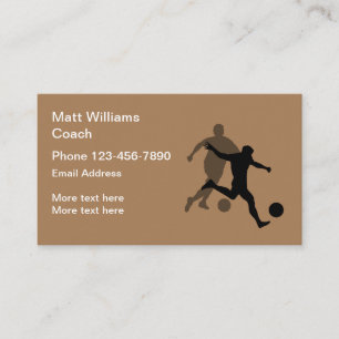 Carte De Visite Entraîneur de football moderne Sports