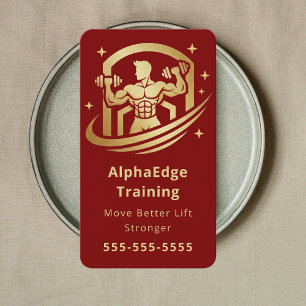 Carte De Visite Entraîneur de gym de luxe Entraîneur personnel de