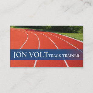 Carte De Visite Entraîneur de piste Coureur d'athlétisme Course