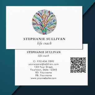 Carte De Visite Entraîneur de vie de code QR