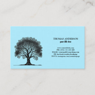 Carte De Visite Entraîneur de vie moderne de l'arbre de vie et du 