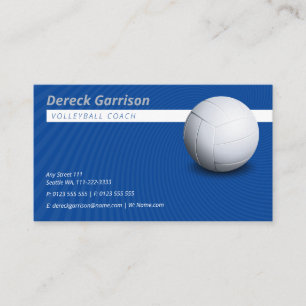 Carte De Visite Entraîneur de volley-ball  Leçons de pratique de