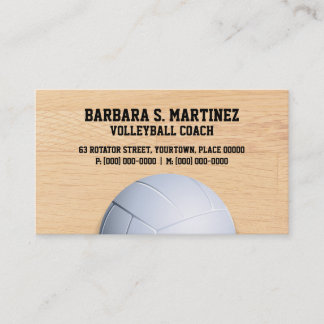 Carte De Visite Entraîneur de volleyball