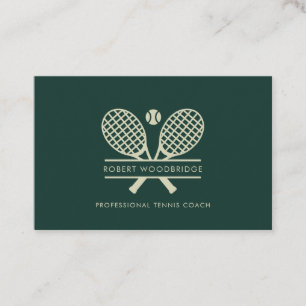 Carte De Visite Entraîneur du Custom Lawn Tennis Sports Club