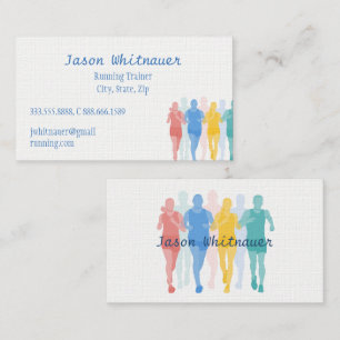 Carte De Visite Entraîneur en marche ou personnel, instructeur de 