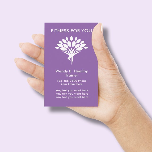 Carte De Visite Entraîneur moderne de forme physique (Créateur téléchargé)
