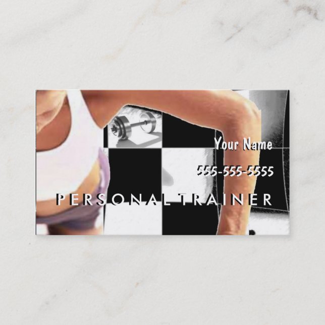 Carte De Visite Entraîneur personnel (Devant)