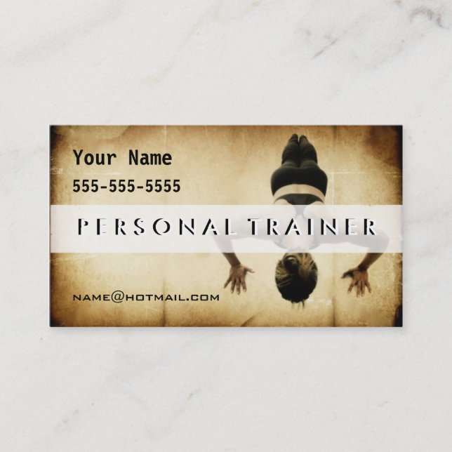 Carte De Visite Entraîneur personnel (Devant)