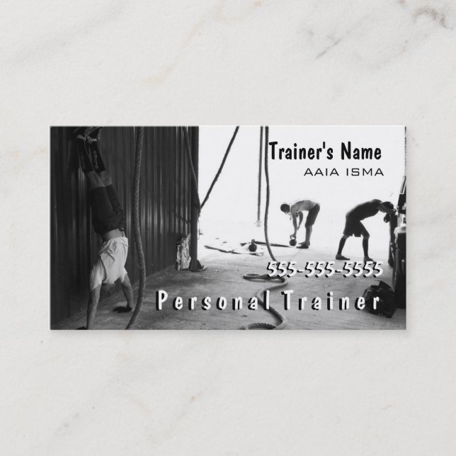 Carte De Visite Entraîneur personnel (Devant)