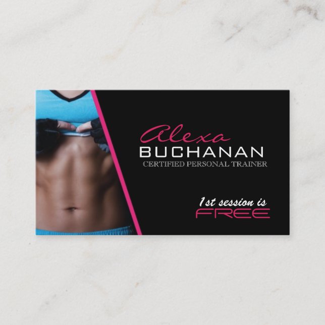 Carte De Visite Entraîneur personnel certifié (Devant)