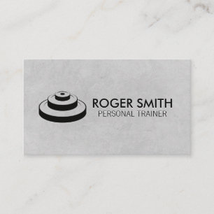 Carte De Visite Entraîneur Personnel Coach Fitness Poids Plaqu