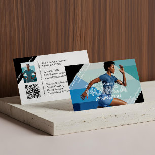 Carte De Visite Entraîneur Personnel Coach Moderne Fitness Photos