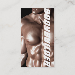 Carte De Visite Entraîneur Personnel de Bodybuilder Exercice Gymna