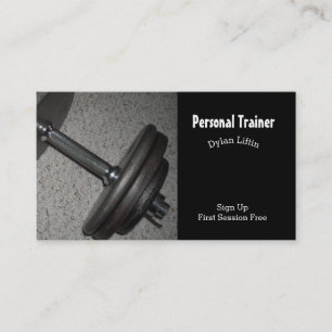 Carte De Visite Entraîneur Personnel de Fitness