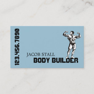 Carte De Visite Entraîneur Personnel de Fitness Constructeur de Co
