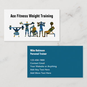 Carte De Visite Entraîneur Personnel De Fitness Et Coach Le Plus C