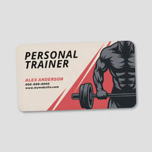 Carte De Visite Entraîneur Personnel de Fitness et de Musculation