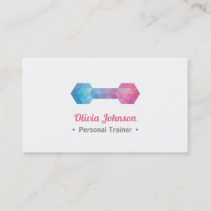 Carte De Visite Entraîneur Personnel de Fitness Féminin Galaxie Po