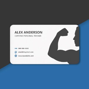 Carte De Visite Entraîneur Personnel de Fitness Minimaliste