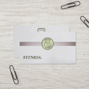 Carte De Visite Entraîneur Personnel de Fitness Moderne