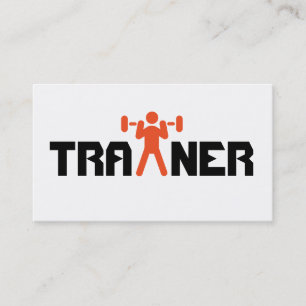 Carte De Visite Entraîneur Personnel Exercice Gym Fitness Entrepri