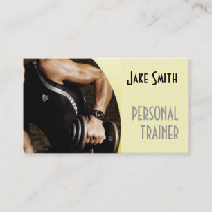 Carte De Visite Entraîneur Personnel Exercice Gym Fitness Entrepri