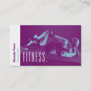 Carte De Visite Entraîneur personnel Fitness Sports actifs