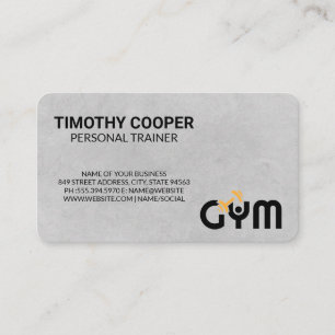Carte De Visite Entraîneur Personnel   Logo de salle de sport