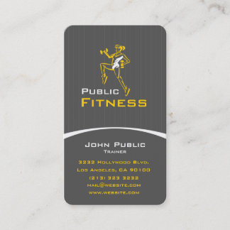 Carte De Visite Entraîneur personnel pour la remise en forme aérob