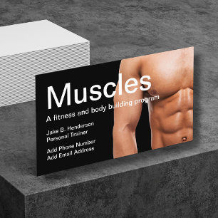 Carte De Visite Entraîneur Personnel Professeur de Fitness