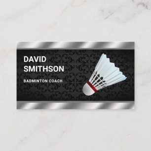 Carte De Visite Entraîneur professionnel de badminton de Shuttleco