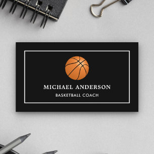Carte De Visite Entraîneur professionnel de basketball des sports 