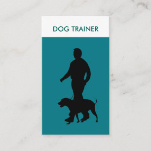 Carte De Visite Entraîneur professionnel moderne de chiens de deu